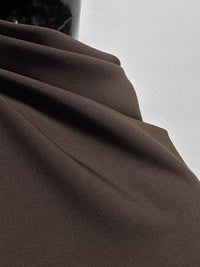 Italian Chocolate Soft Drape Twill - L'Etoffe Fabrics LLC