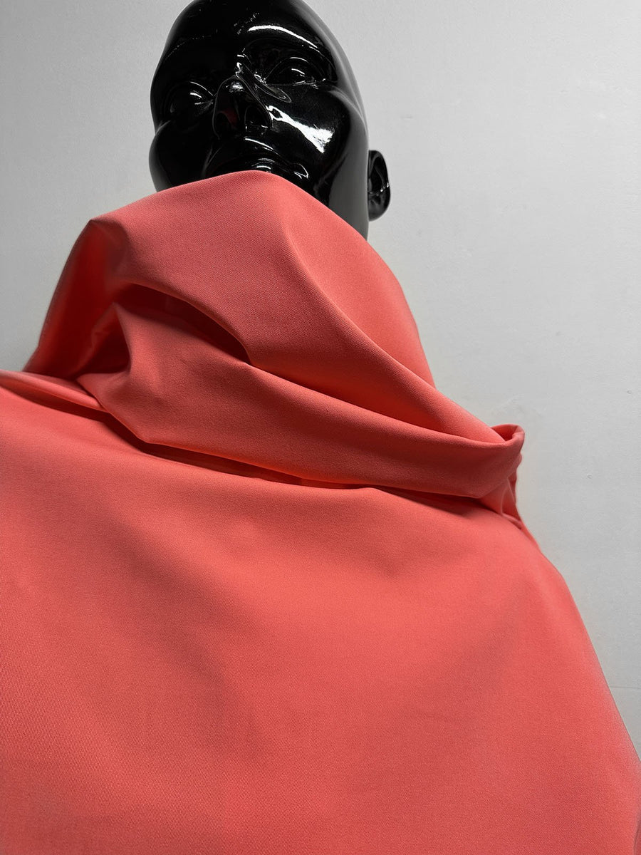 Italian Coral Cotton Chino Twill - L'Etoffe Fabrics LLC