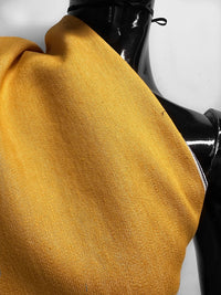 Italian Cotton Linen Selvedge Denim - Marigold - L'Etoffe Fabrics LLC