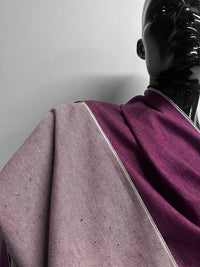 Italian Cotton Linen Selvedge Denim - Rasberry - L'Etoffe Fabrics LLC