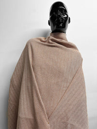 Italian Cotton Linen Soft Drape Weave Herringbone Suiting Sienna - L'Etoffe Fabrics LLC