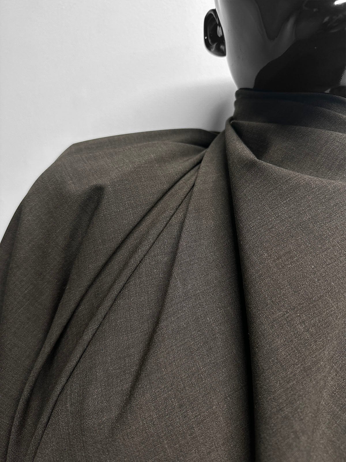 Italian Cross Hatch Tropical Virgin Wool - L'Etoffe Fabrics LLC