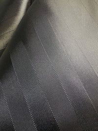Italian Cupro Blue Black Herringbone Lining - L'Etoffe Fabrics LLC