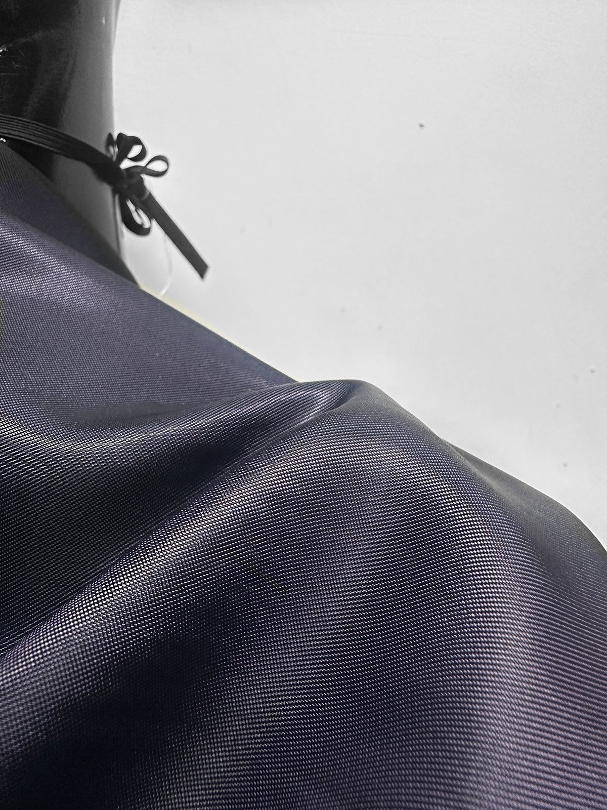Italian Cupro Iridescent Twill Lining - Navy - L'Etoffe Fabrics LLC