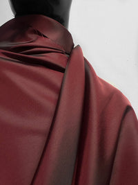 Italian Cupro Iridescent Twill Lining Rasberry - L'Etoffe Fabrics LLC