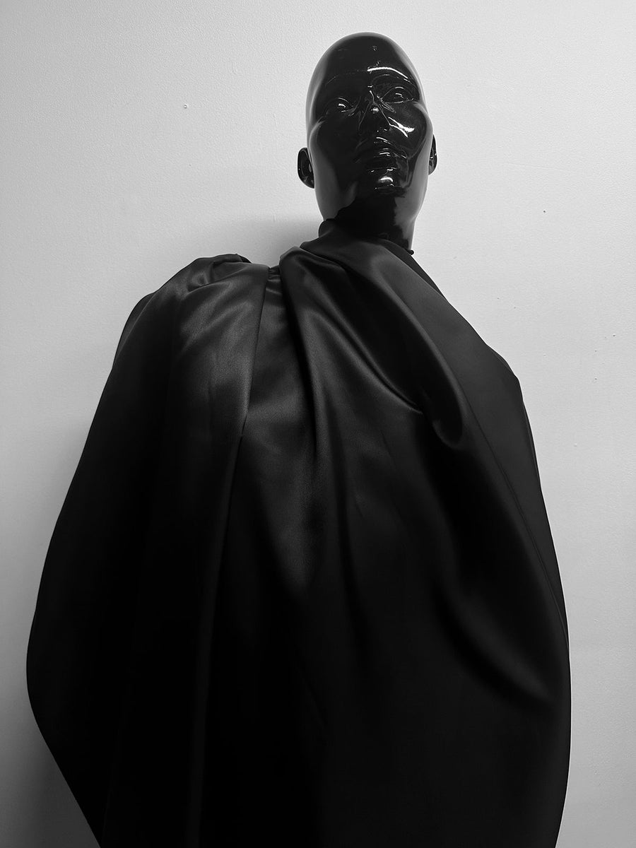Italian Cupro Twill Lining Black - L'Etoffe Fabrics LLC