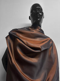 Italian Cupro Twill Lining Burnt Orange - L'Etoffe Fabrics LLC