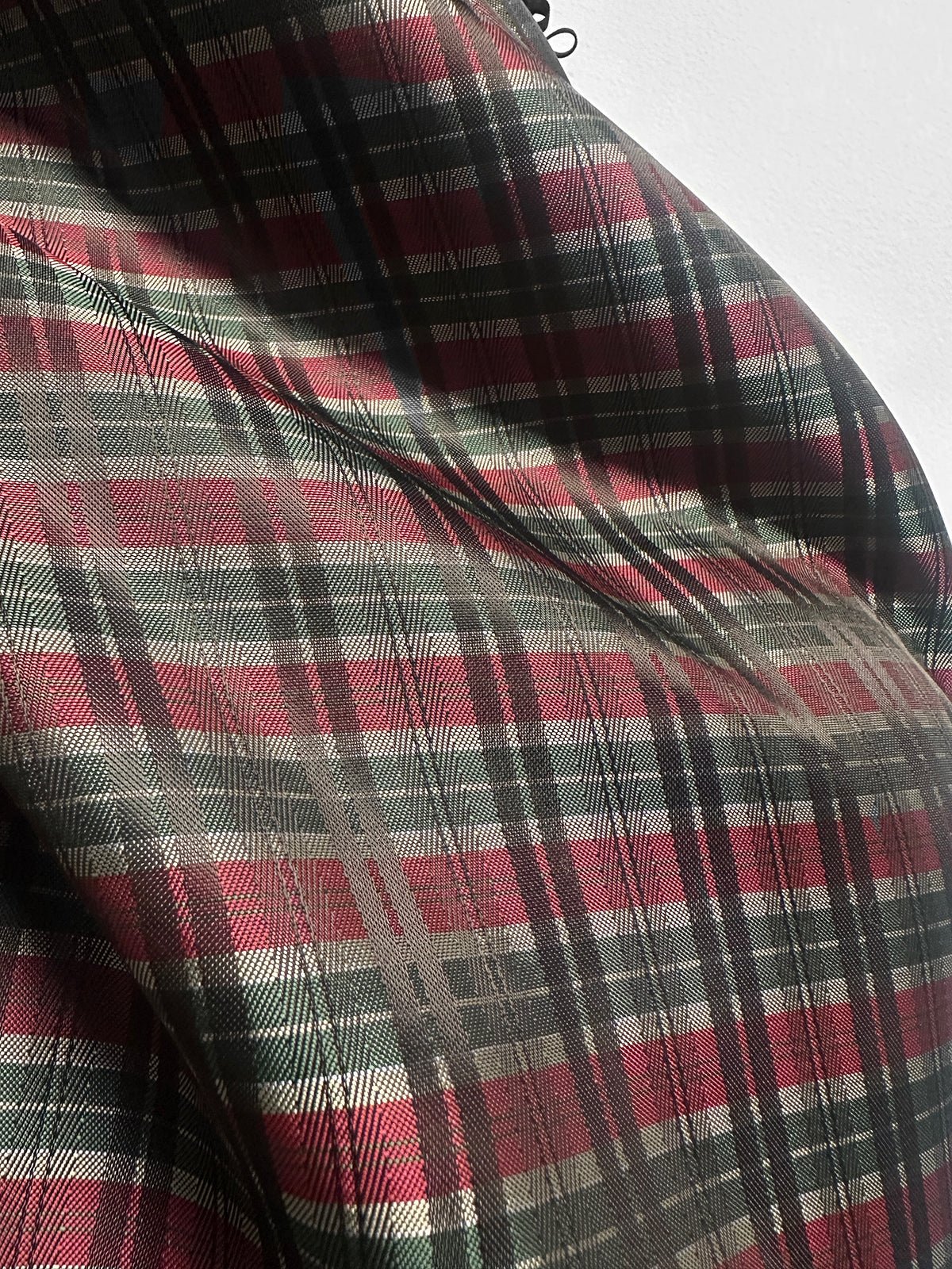 Italian Cupro Twill Lining Plaid Jaquard - L'Etoffe Fabrics LLC