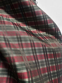 Italian Cupro Twill Lining Plaid Jaquard - L'Etoffe Fabrics LLC
