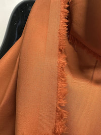 Italian Designer Cotton Twill in Burnt Orange - L'Etoffe Fabrics LLC