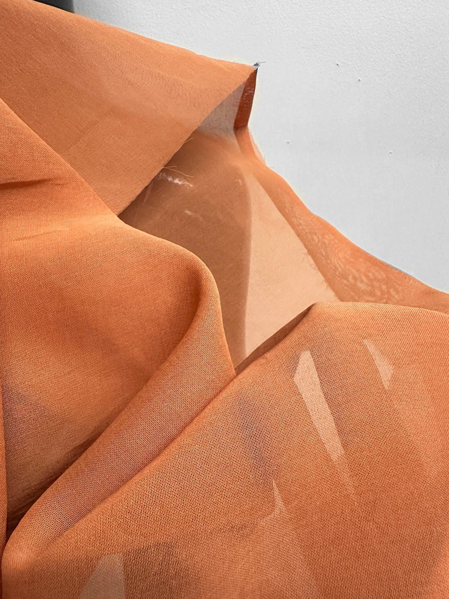 Italian Designer Extra Special Finish Cotton Fashion Organdy - Melon - L'Etoffe Fabrics LLC
