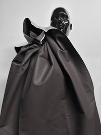 Italian Designer Faux Leather Jean Denim - Chocolate - L'Etoffe Fabrics LLC