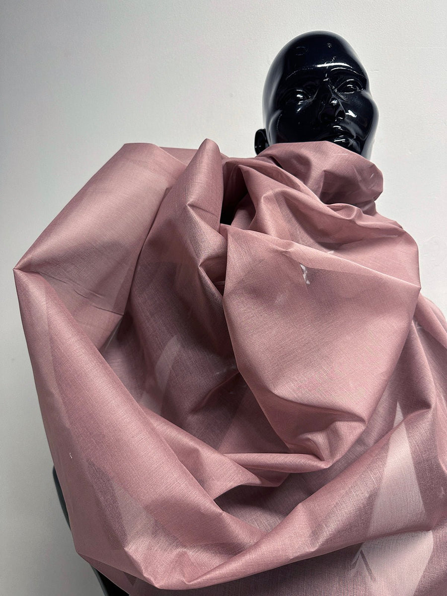Italian Designer Mauve Cotton Organdy - L'Etoffe Fabrics LLC