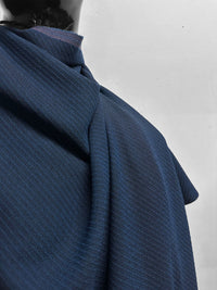 Italian Diagonal Weave Tropical Royal Blue - L'Etoffe Fabrics LLC