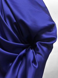 Italian Double Face Heavy Viscose Acetate Satin Drape Royal Blue - L'Etoffe Fabrics LLC