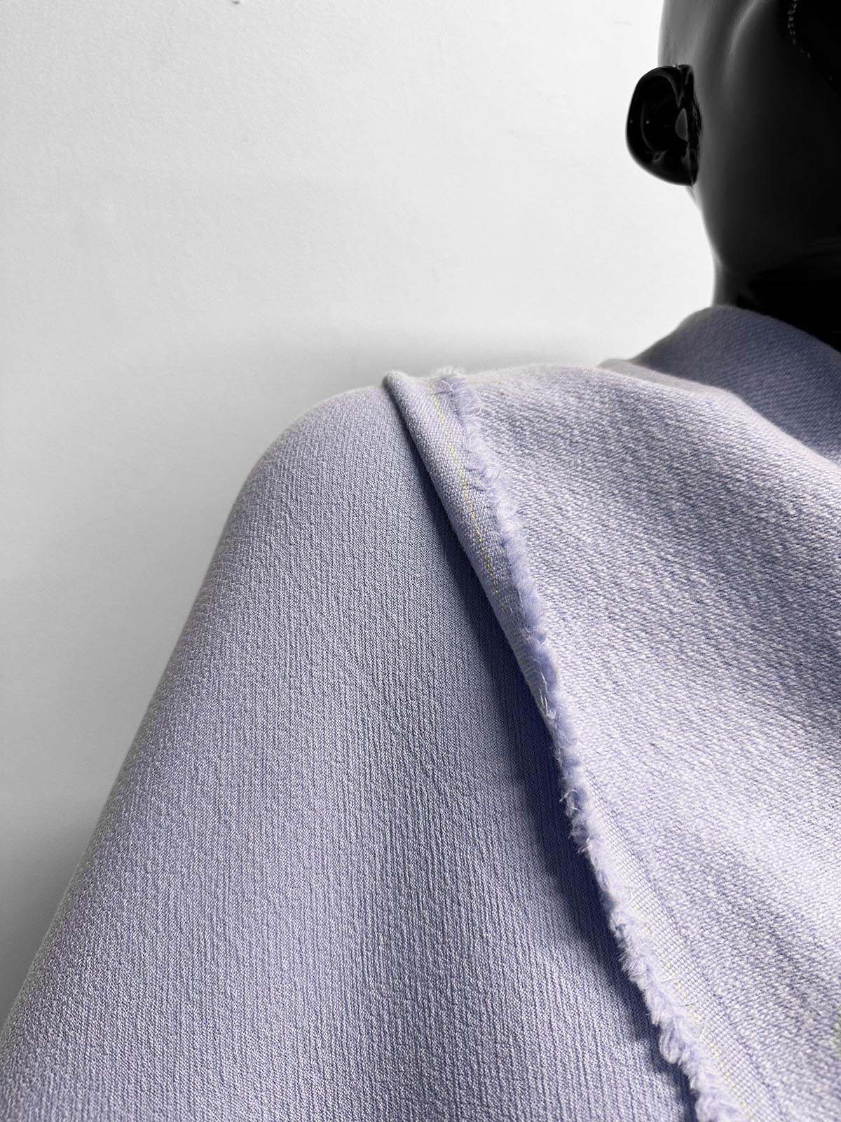 Italian Double Faced Crepe Flannel Wool in Iceberg - L'Etoffe Fabrics LLC