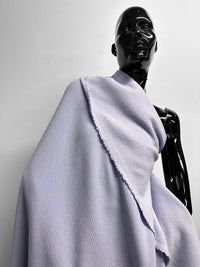 Italian Double Faced Crepe Flannel Wool in Iceberg - L'Etoffe Fabrics LLC
