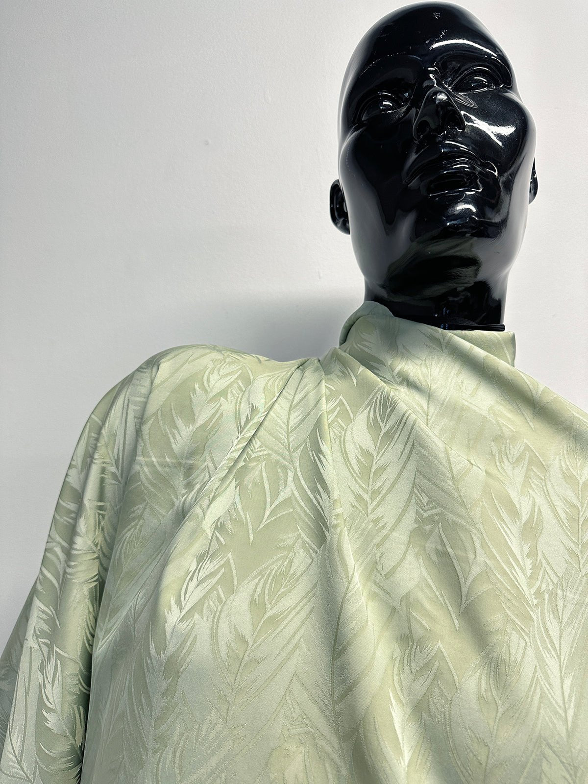 Italian Feather Jacquard in Sage - L'Etoffe Fabrics LLC