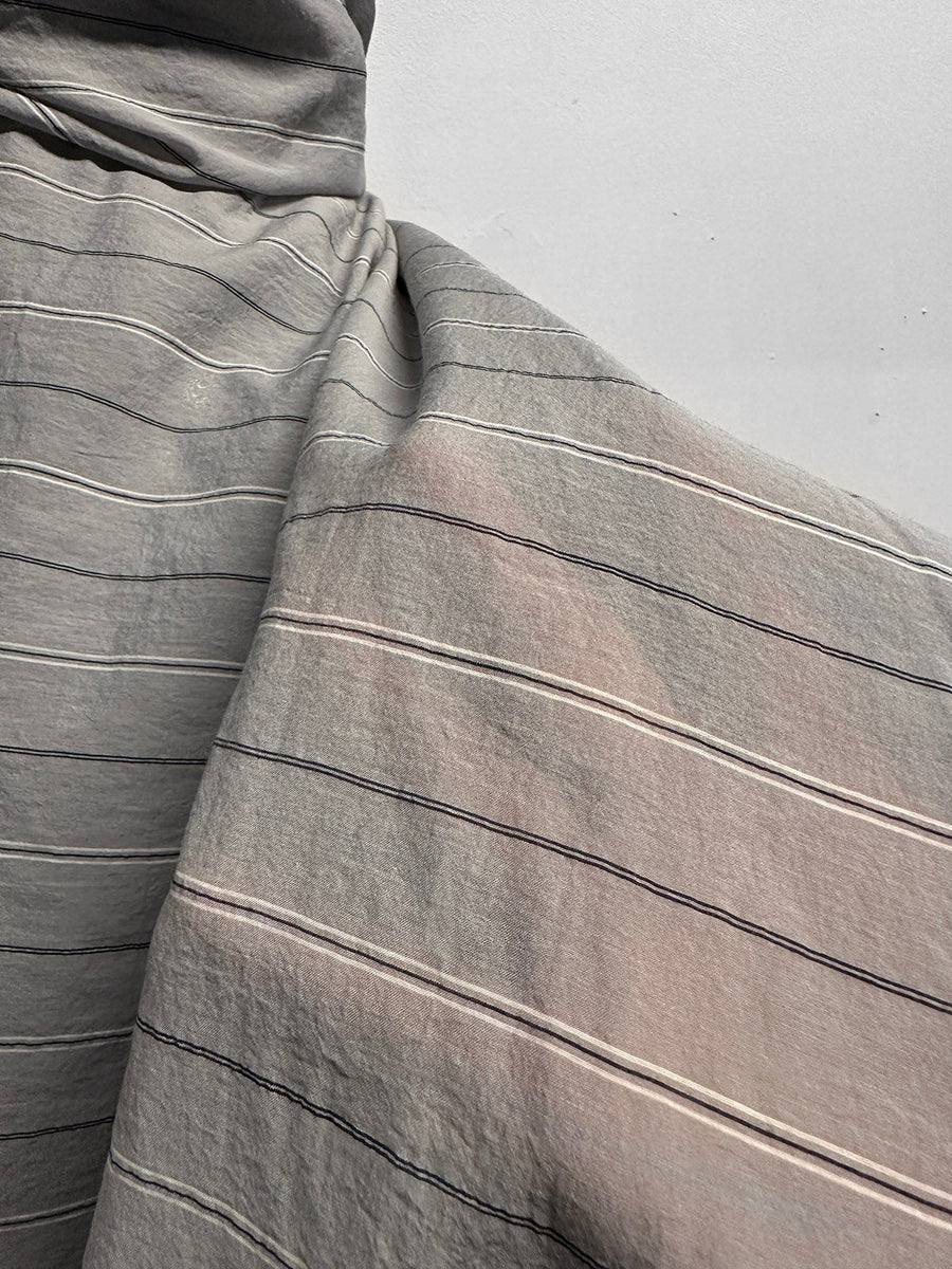 Italian Fine Cotton Voile Pinstripe - L'Etoffe Fabrics LLC