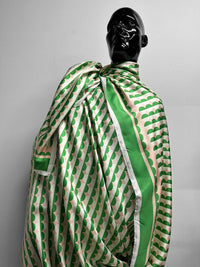 Italian Geomteric Silk Scarf Print Twill Viscose - L'Etoffe Fabrics LLC
