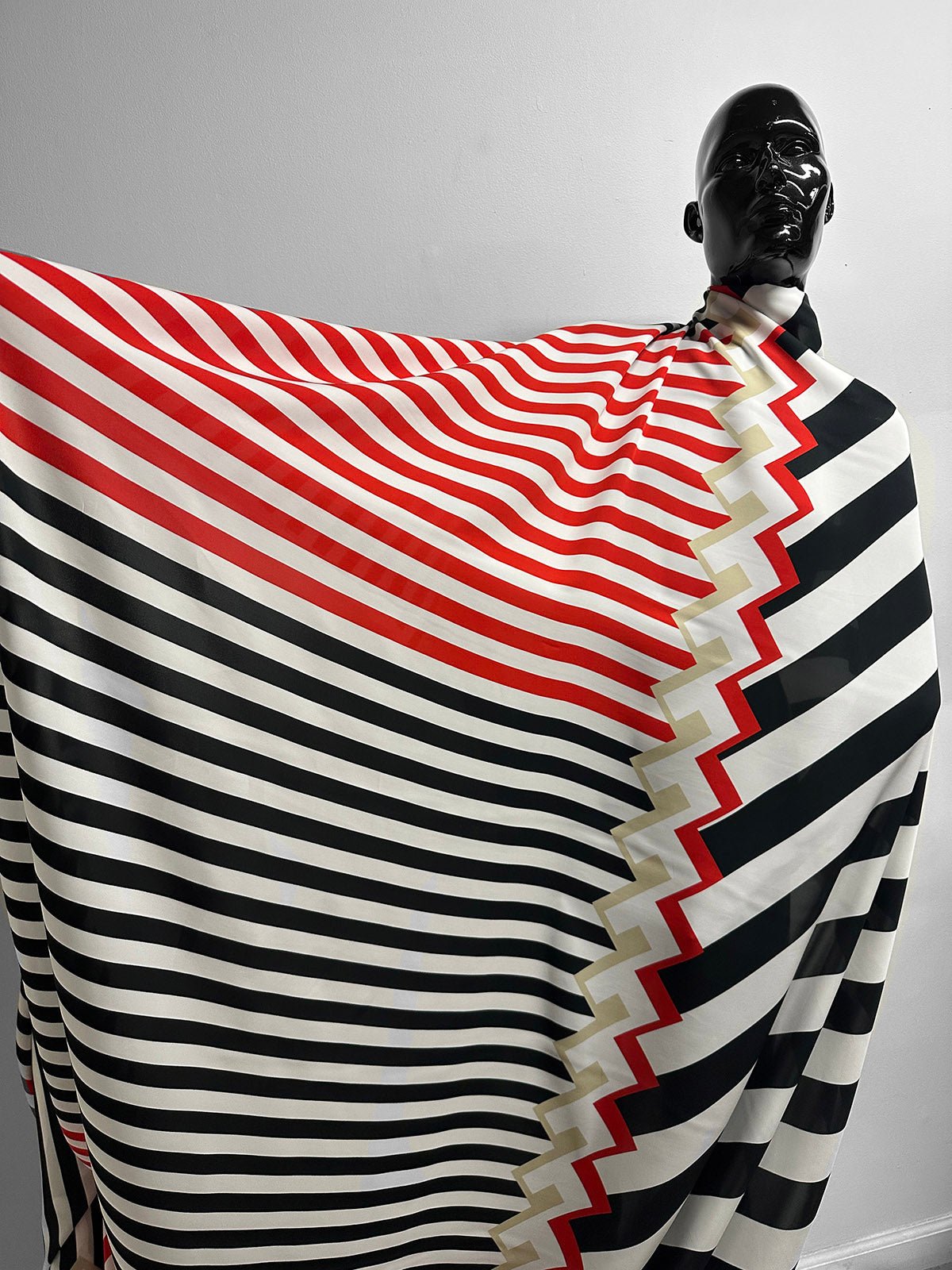 Italian Graphic Graphic Slinky Crepe - L'Etoffe Fabrics LLC