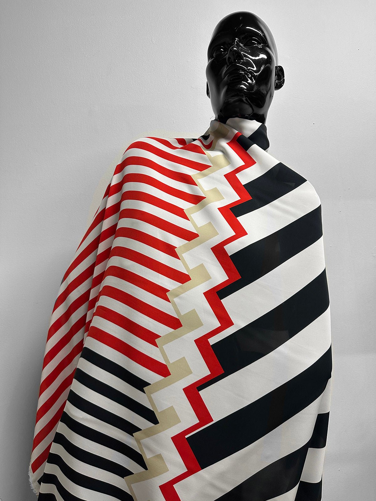 Italian Graphic Graphic Slinky Crepe - L'Etoffe Fabrics LLC