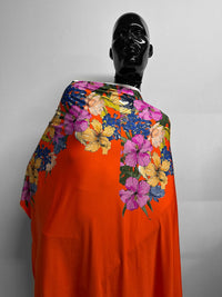 Italian Hand Drawn Print Floral on a Panel - L'Etoffe Fabrics LLC