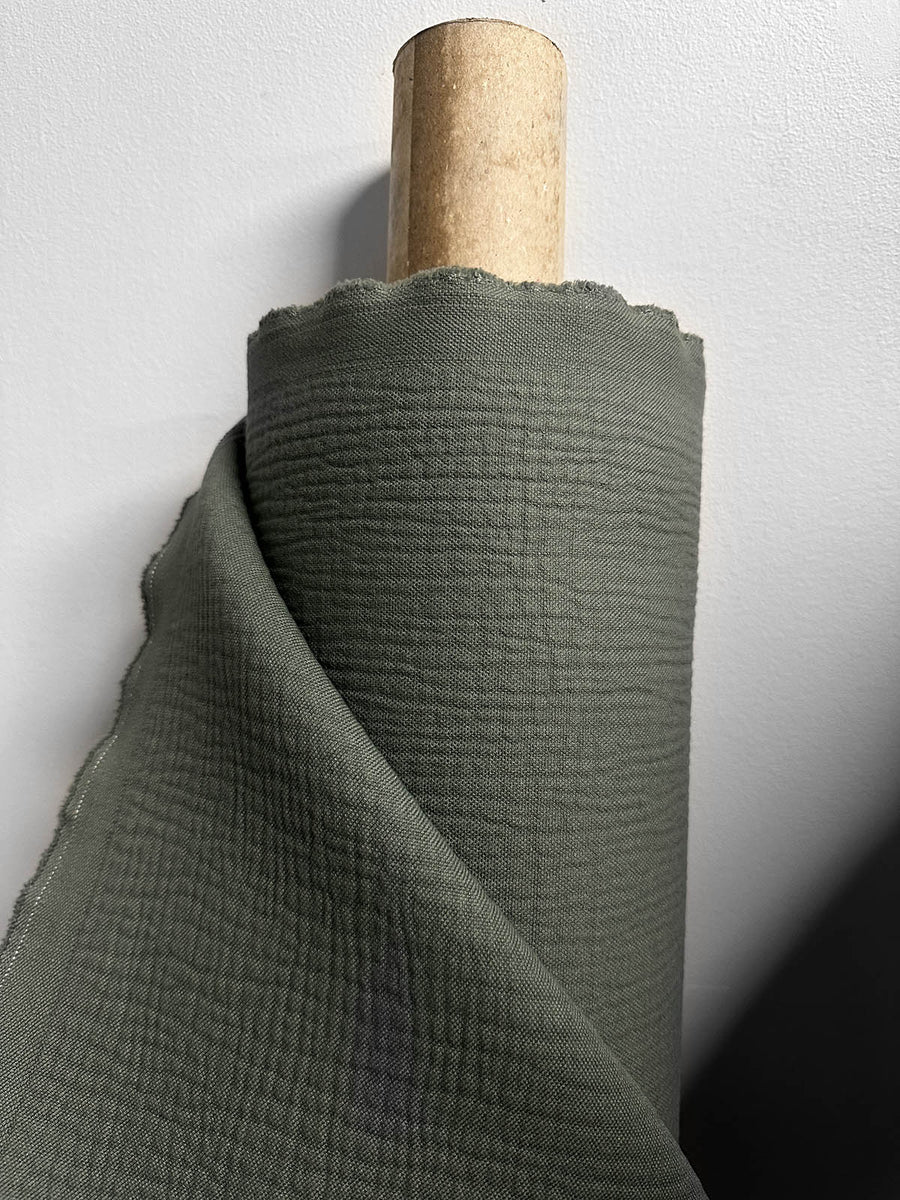 Italian Heavy Double Cotton Coating in Moroccan Mud - L'Etoffe Fabrics LLC