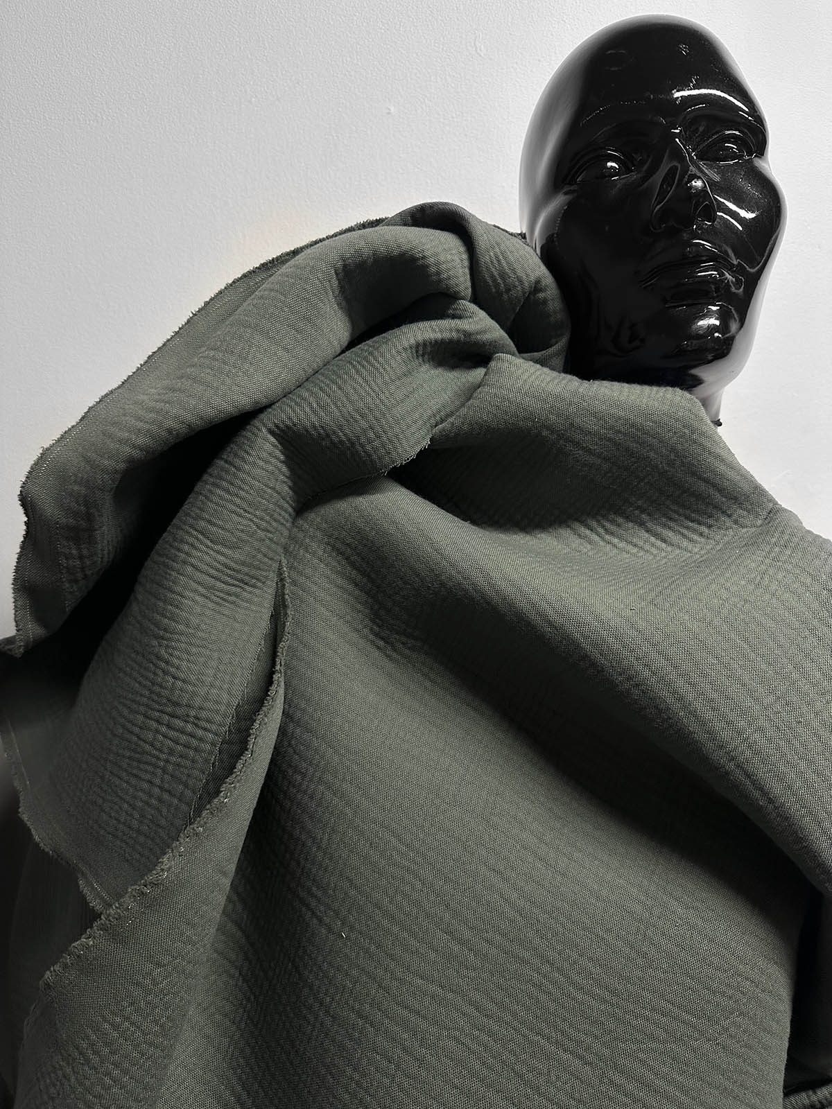 Italian Heavy Double Cotton Coating in Moroccan Mud - L'Etoffe Fabrics LLC