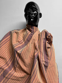 Italian Heavy Striped Two Tone Cotton Stripe SPring Coating - L'Etoffe Fabrics LLC