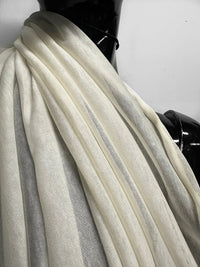 Italian Ivory Tissue Weight Cotton Jersey - L'Etoffe Fabrics LLC