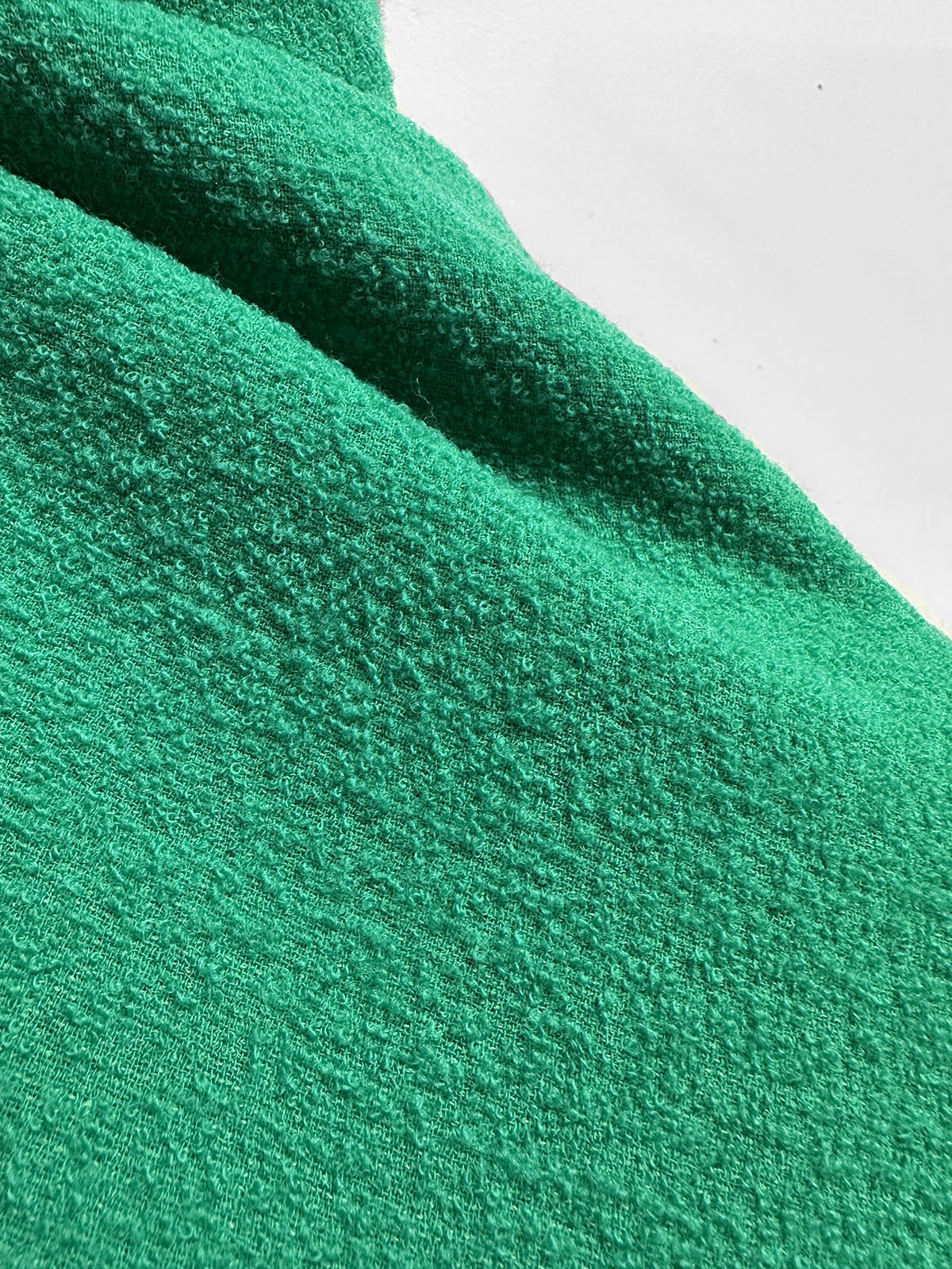 Italian Jade Green Soft Bouclé - L'Etoffe Fabrics LLC