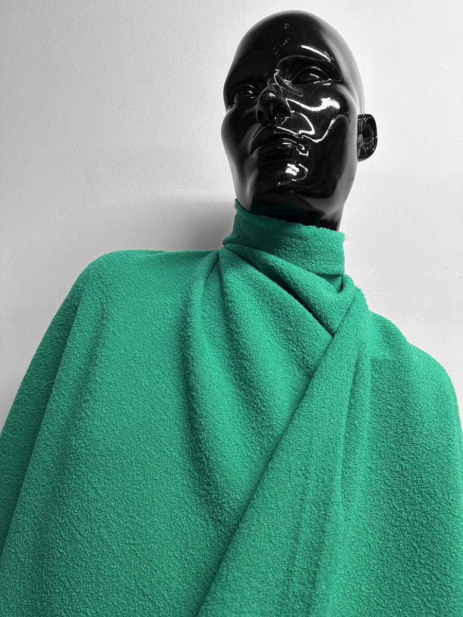 Italian Jade Green Soft Bouclé - L'Etoffe Fabrics LLC