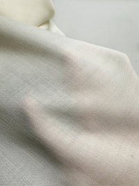 Italian Light Airy Ivory Twill Undyed Wool - L'Etoffe Fabrics LLC
