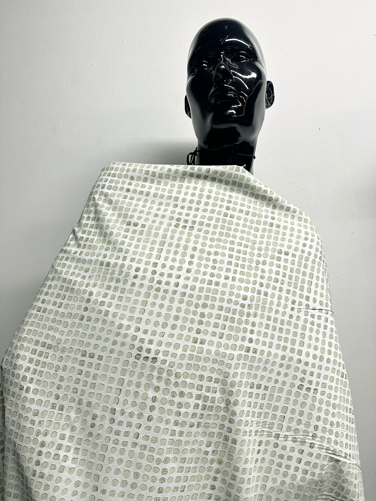 Italian Light Poplin Moonstone Print Fabric Sagebrush - L'Etoffe Fabrics LLC