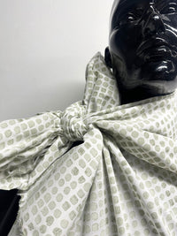 Italian Light Poplin Moonstone Print Fabric Sagebrush - L'Etoffe Fabrics LLC