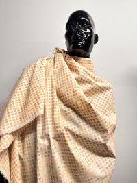 Italian Light Poplin Moonstone Print Terracotta - L'Etoffe Fabrics LLC