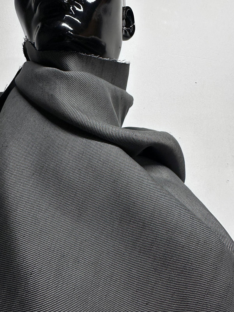 Italian Linen Lycocell Moroccan Mud Pantweight - L'Etoffe Fabrics LLC