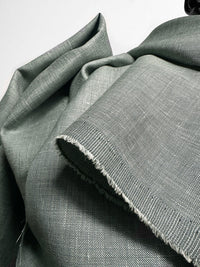 Italian Linen Wool Silk Blend - Sage - L'Etoffe Fabrics LLC