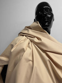 Italian Luxury Cotton Shirting in Butter - L'Etoffe Fabrics LLC