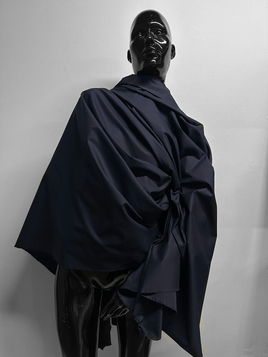 Italian Luxury Deadstock Navy Shirting - L'Etoffe Fabrics LLC