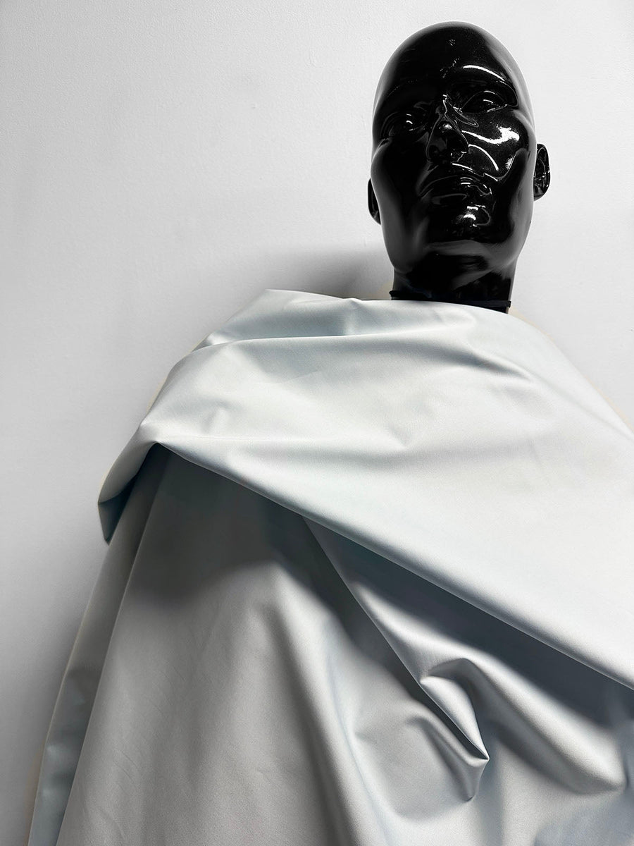 Italian Luxury Ice Blue Cotton Sateen Cotton Shirting - L'Etoffe Fabrics LLC