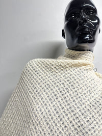 Italian Luxury Ivory Virgin Wool Tweed - L'Etoffe Fabrics LLC