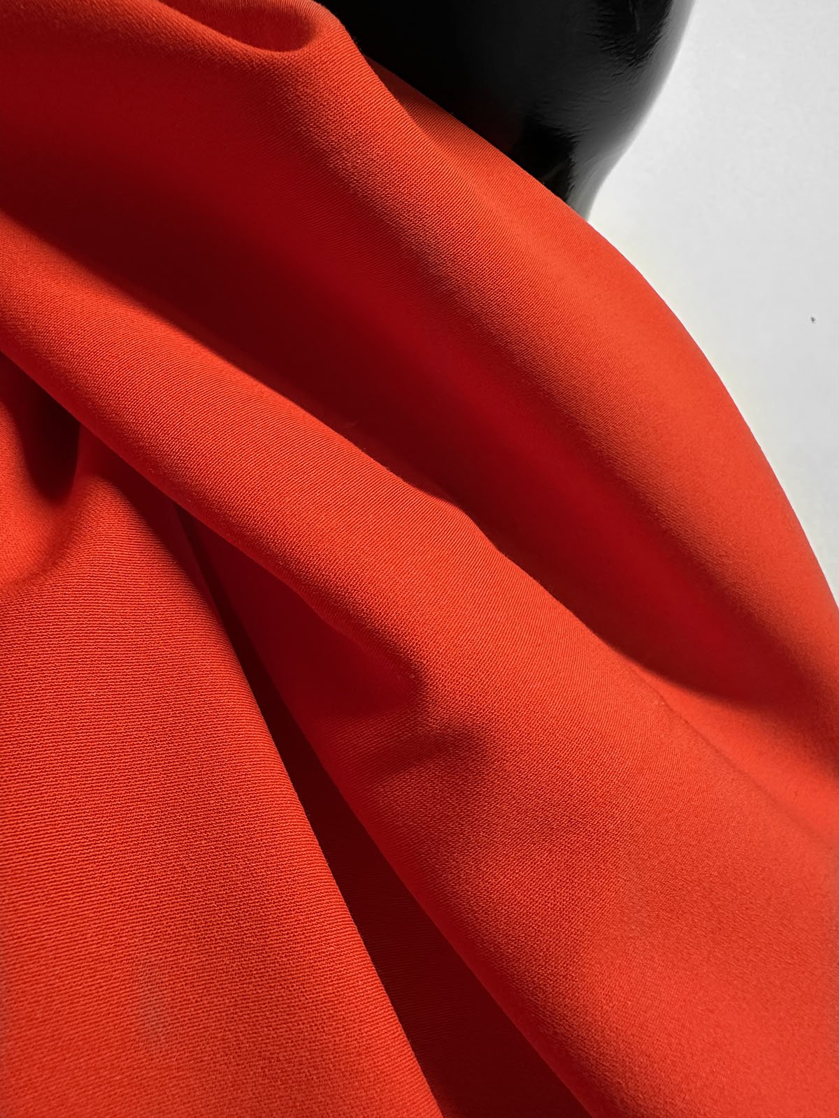 Italian Luxury Red Cotton Gabardine Crepe Suiting - L'Etoffe Fabrics LLC