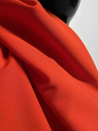 Italian Luxury Red Cotton Gabardine Crepe Suiting - L'Etoffe Fabrics LLC