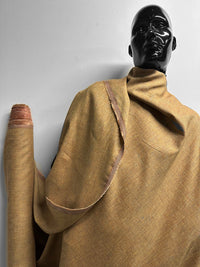 Italian Melange Linen Suiting Fabric - Sienna - L'Etoffe Fabrics LLC