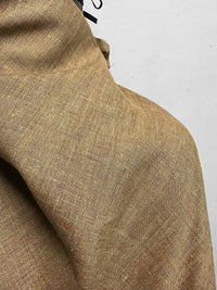Italian Melange Linen Suiting Fabric - Sienna - L'Etoffe Fabrics LLC