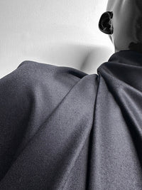 Italian Midnight Light Flannel Gabardine - L'Etoffe Fabrics LLC