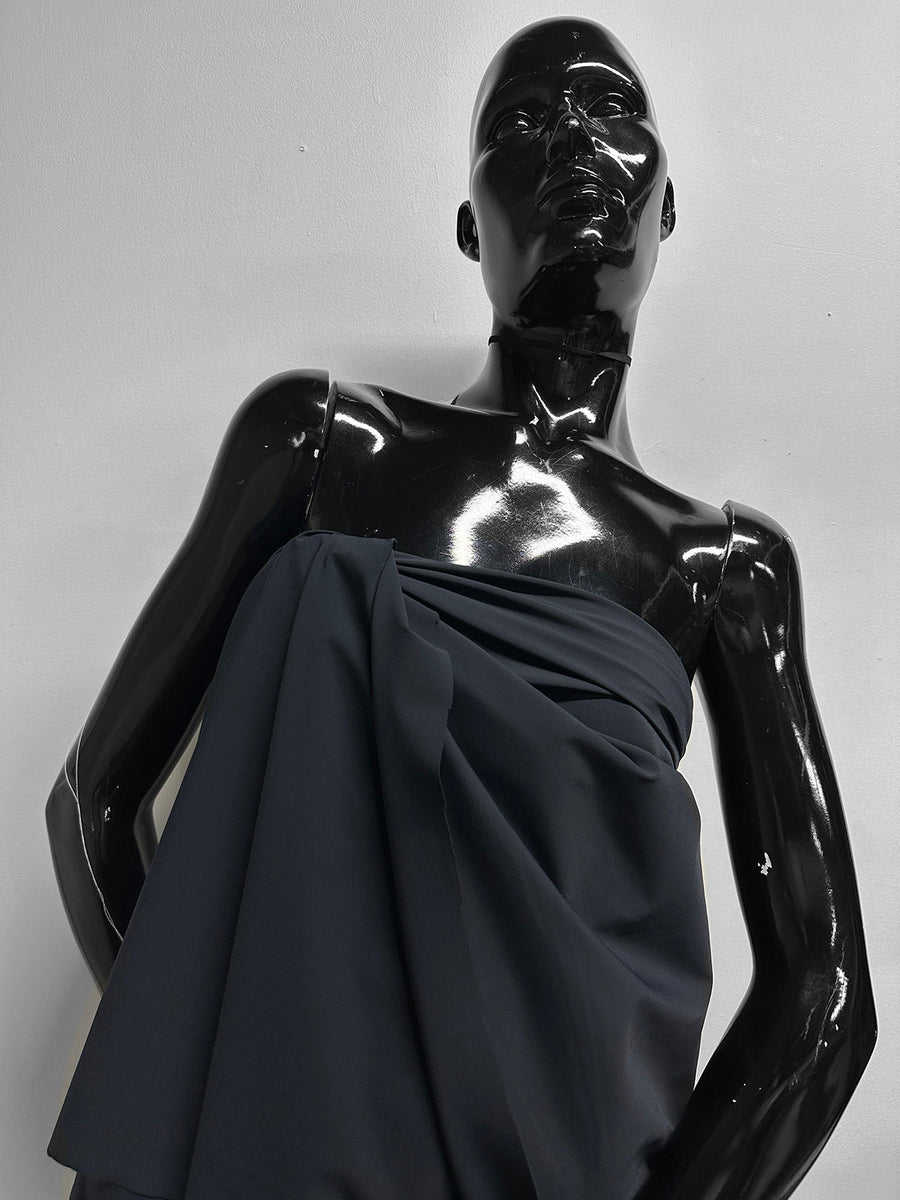 Italian Midnight Minimal Matte Firm Swimwear - L'Etoffe Fabrics LLC
