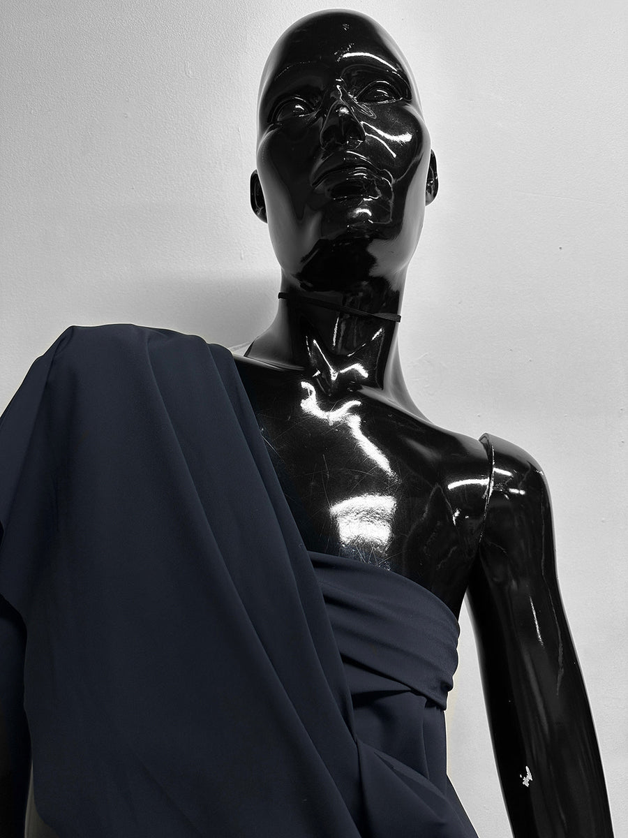 Italian Midnight Minimal Matte Firm Swimwear - L'Etoffe Fabrics LLC